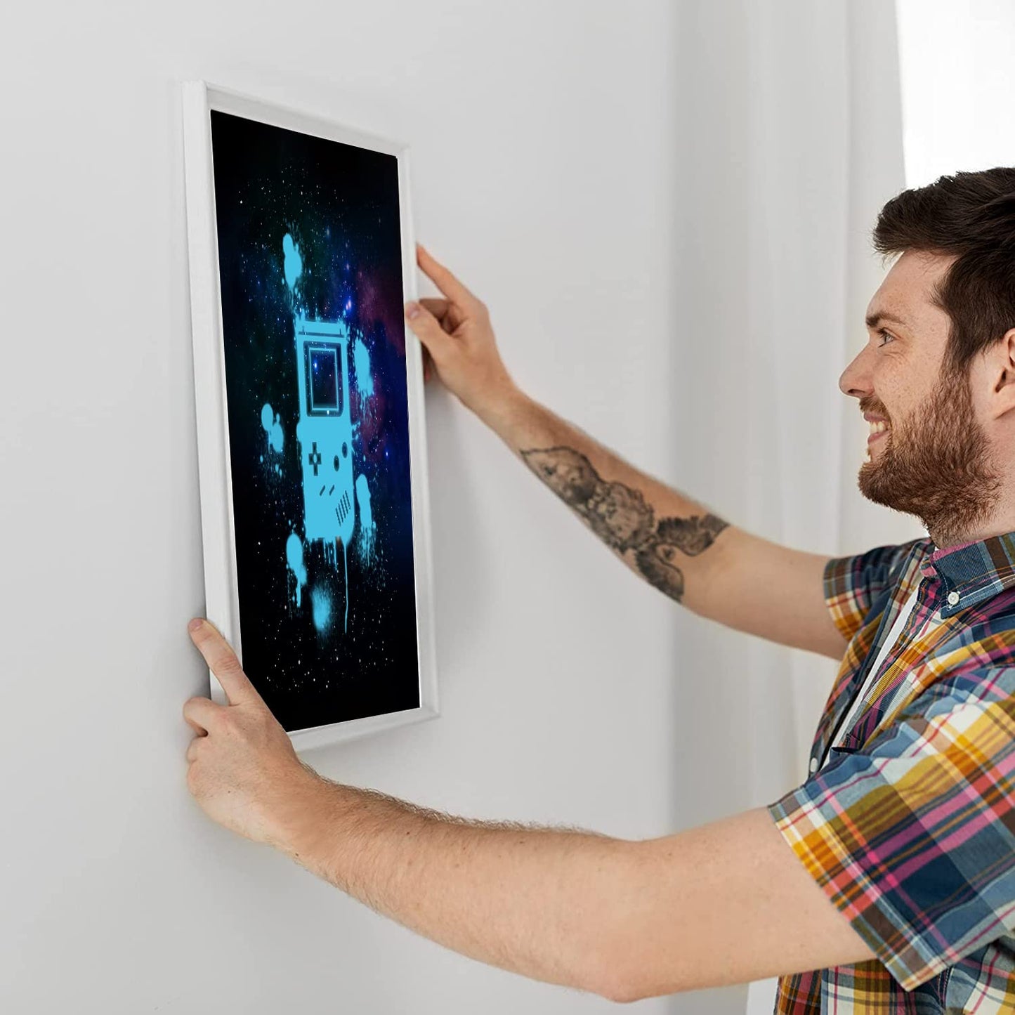 4pcs/set Video Game Wall Art Poster for Boys Bedroom Decorations Canvas Painting Print Home Decor Play Room Living Room Decor Gift for Gaming Lover (8x10inchx4pcs Unframed)