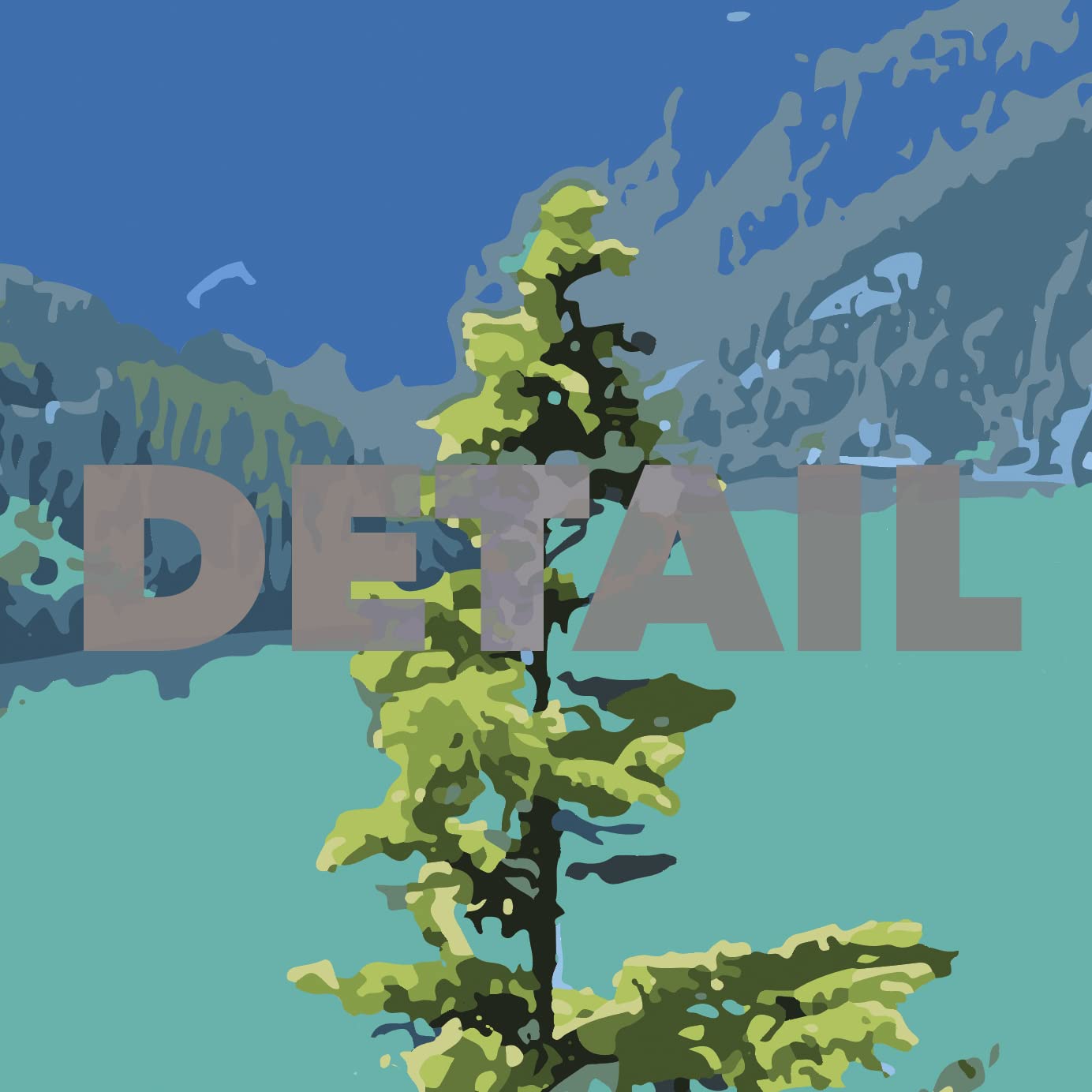 North Cascades National Park Vintage-Style Travel Poster - 8x10-12x18-18x24-24x36 / 4x6 Postcard WPA Style Washington Art Print Diablo Lake (4x6 Inch Postcard)