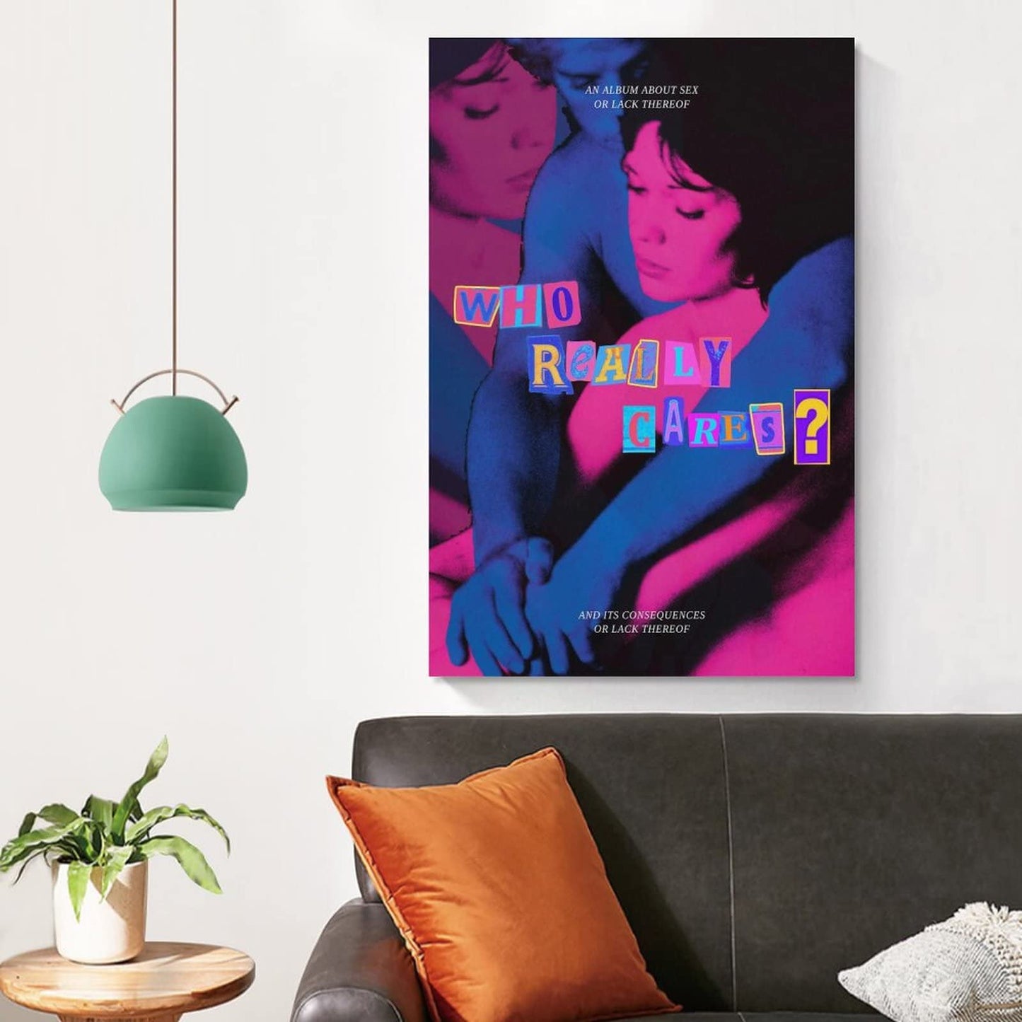 BICHI Tv Girl Who Really Cares Poster Posters For Room Aesthetic Canvas Art Poster And Wall Art Picture Print Modern Family Bedroom Decor Posters 12x18inch(30x45cm)