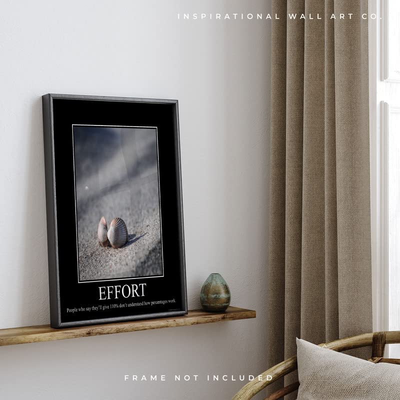 Effort Demotivational Poster Snarky Ironic Funny Sarcastic Office Wall Decor Art Print 11x14 Inches Unframed