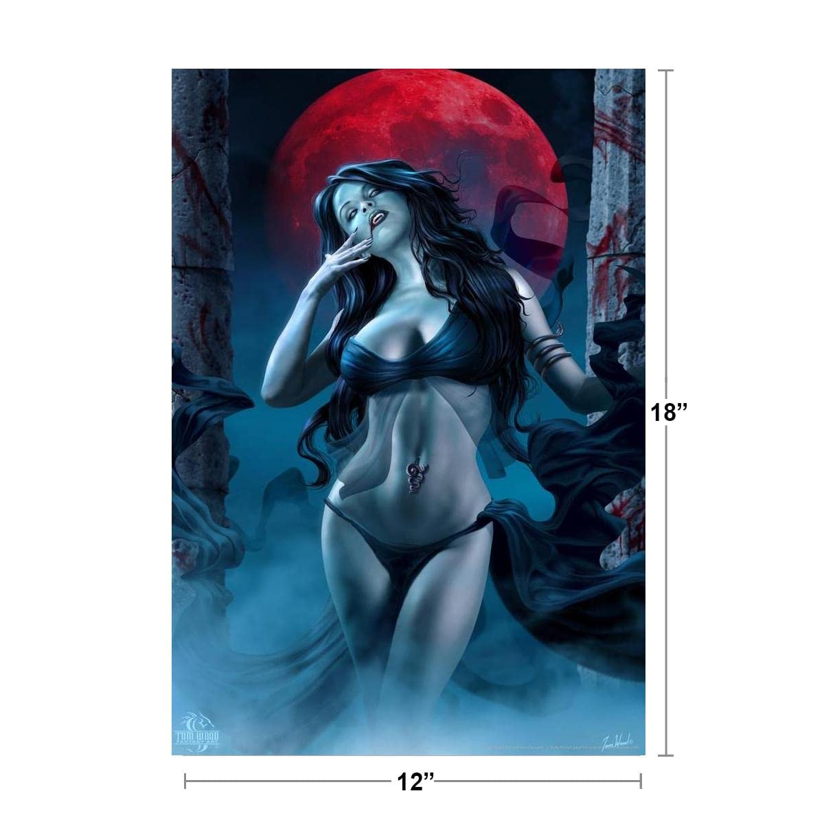 Blood Lust Tom Wood Fantasy Art Cool Wall Decor Art Print Poster 12x18