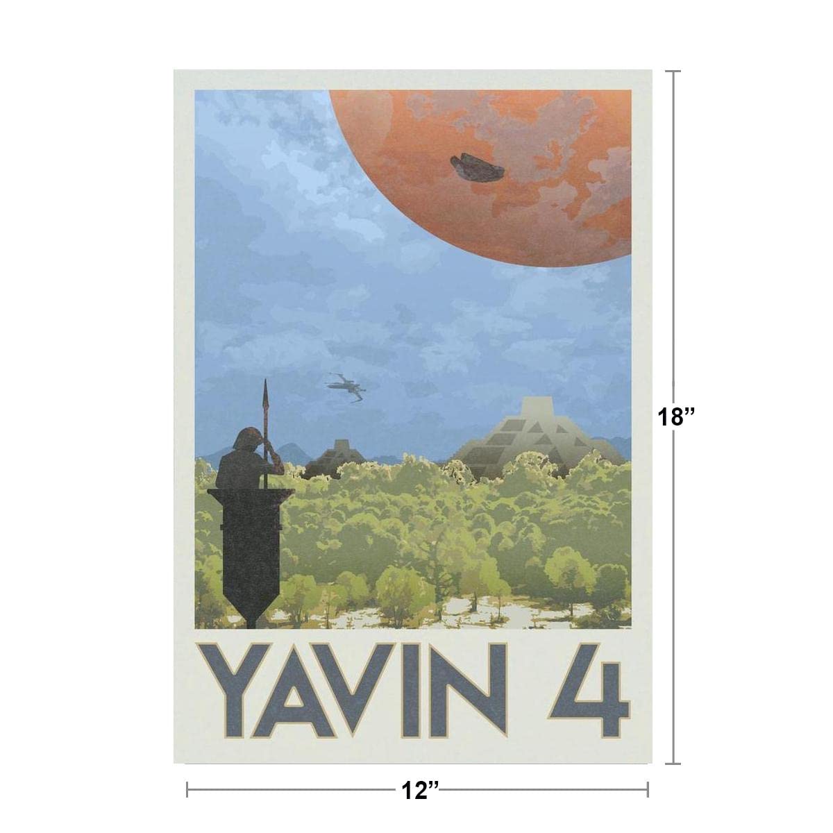 Yavin 4 Rebel Base Fantasy Travel Movie Cool Wall Decor Art Print Poster 12x18