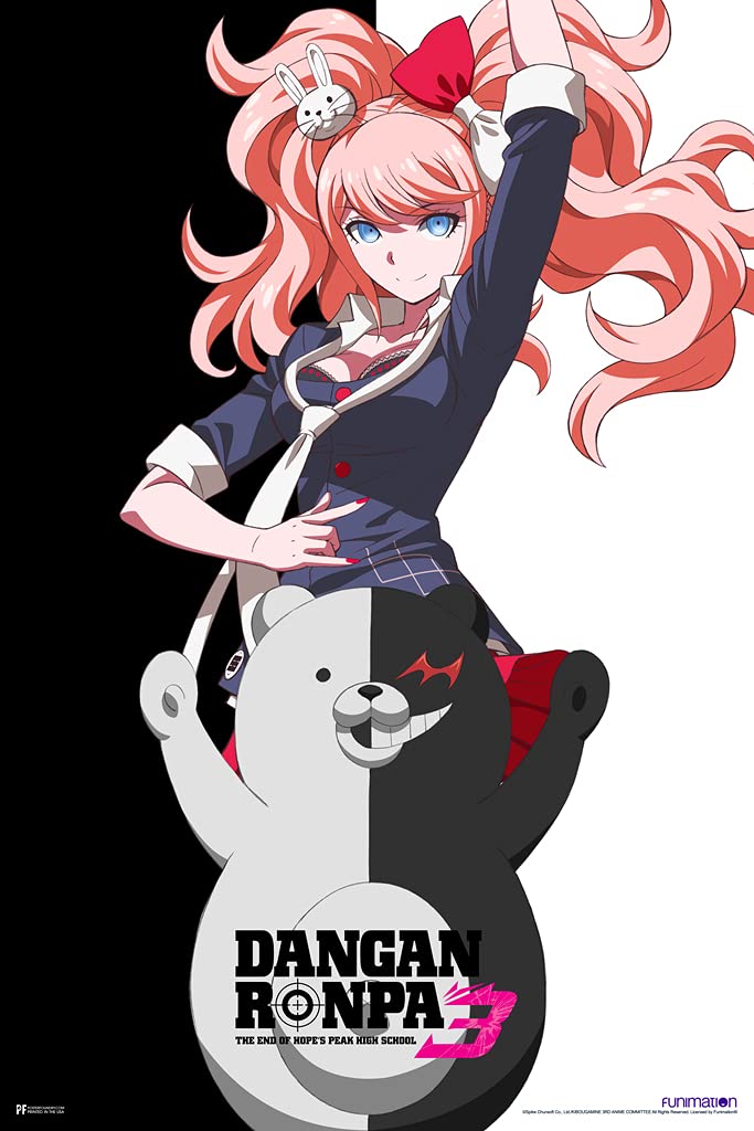 Danganronpa Mai Monokuma Video Game Poster Gamer Gaming Danganronpa Manga Anime Posters Danganronpa Merch Dangan Ronpa Anime Room Merchandise School Trilogy Cool Wall Decor Art Print Poster 12x18