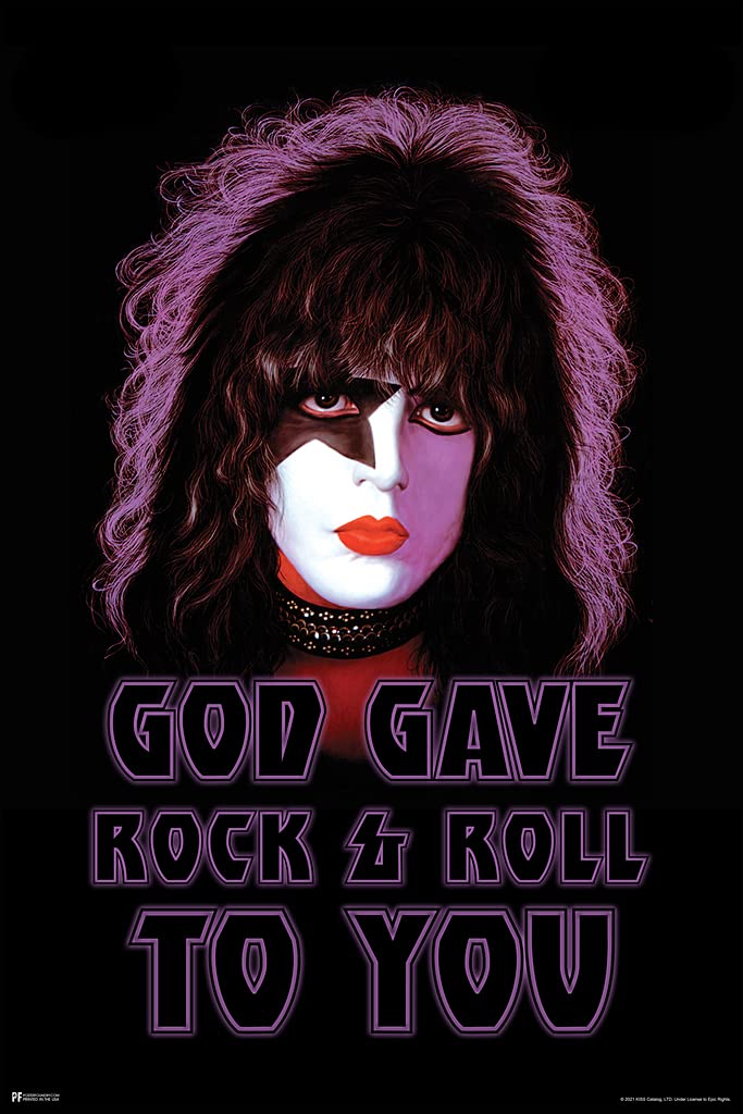 Kiss Poster Starchild Paul Stanley Solo Album God Gave Rock and Roll To You Kiss Band Merchandise Kiss Collectibles Kiss Memorabilia Heavy Metal Merch 1970s Cool Wall Decor Art Print Poster 12x18