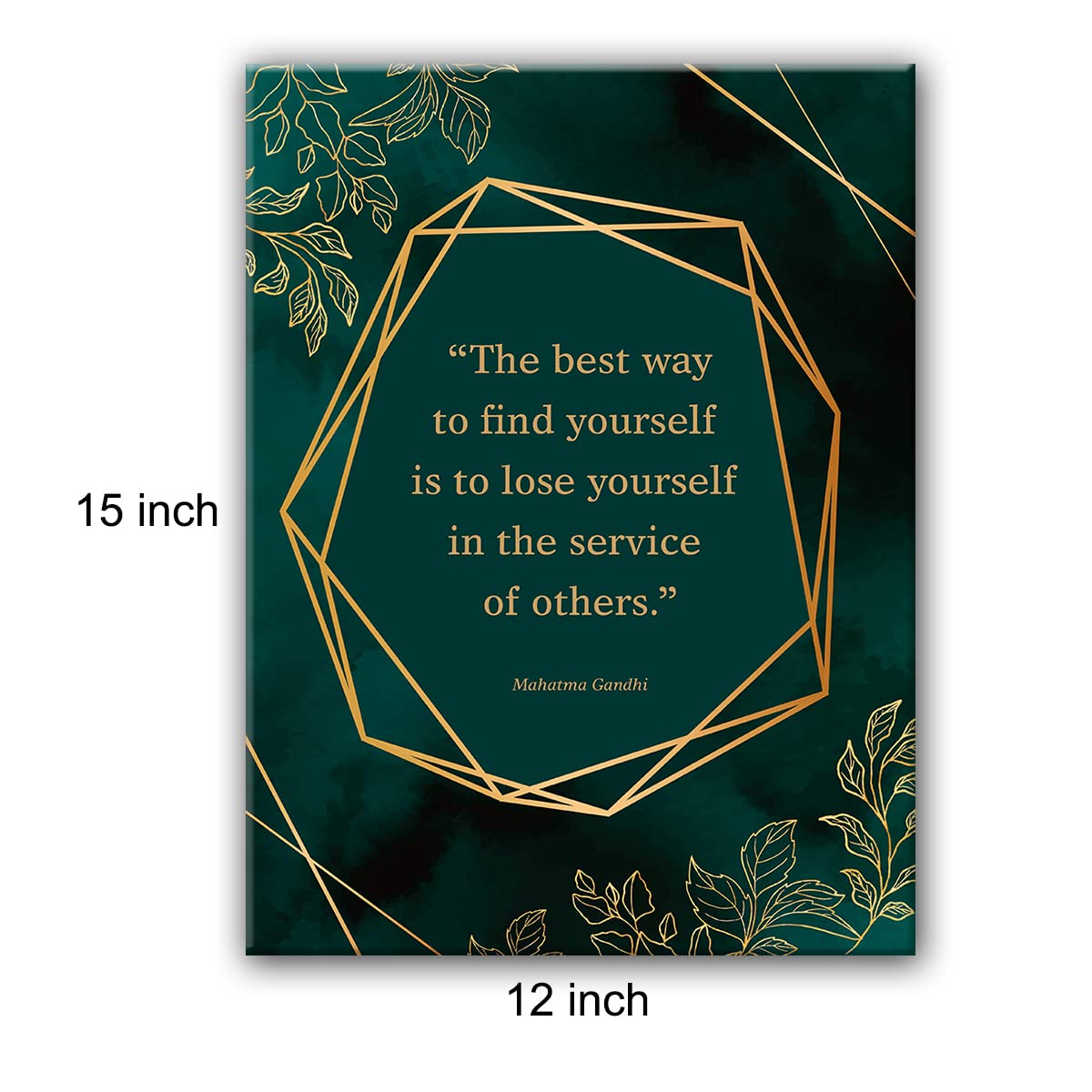 Yuzi-n Inspirational Quote Social Worker Print Poster Painting Canvas Wall Art & Tabletop Decoration Home Office Botanical Artwork, Therapist Gift 12x15Inch