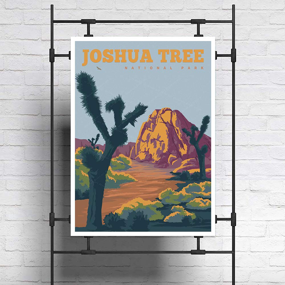 xtvin Joshua Tree National Park America Vintage Travel Poster Art Print Painting Home Decoration Gift