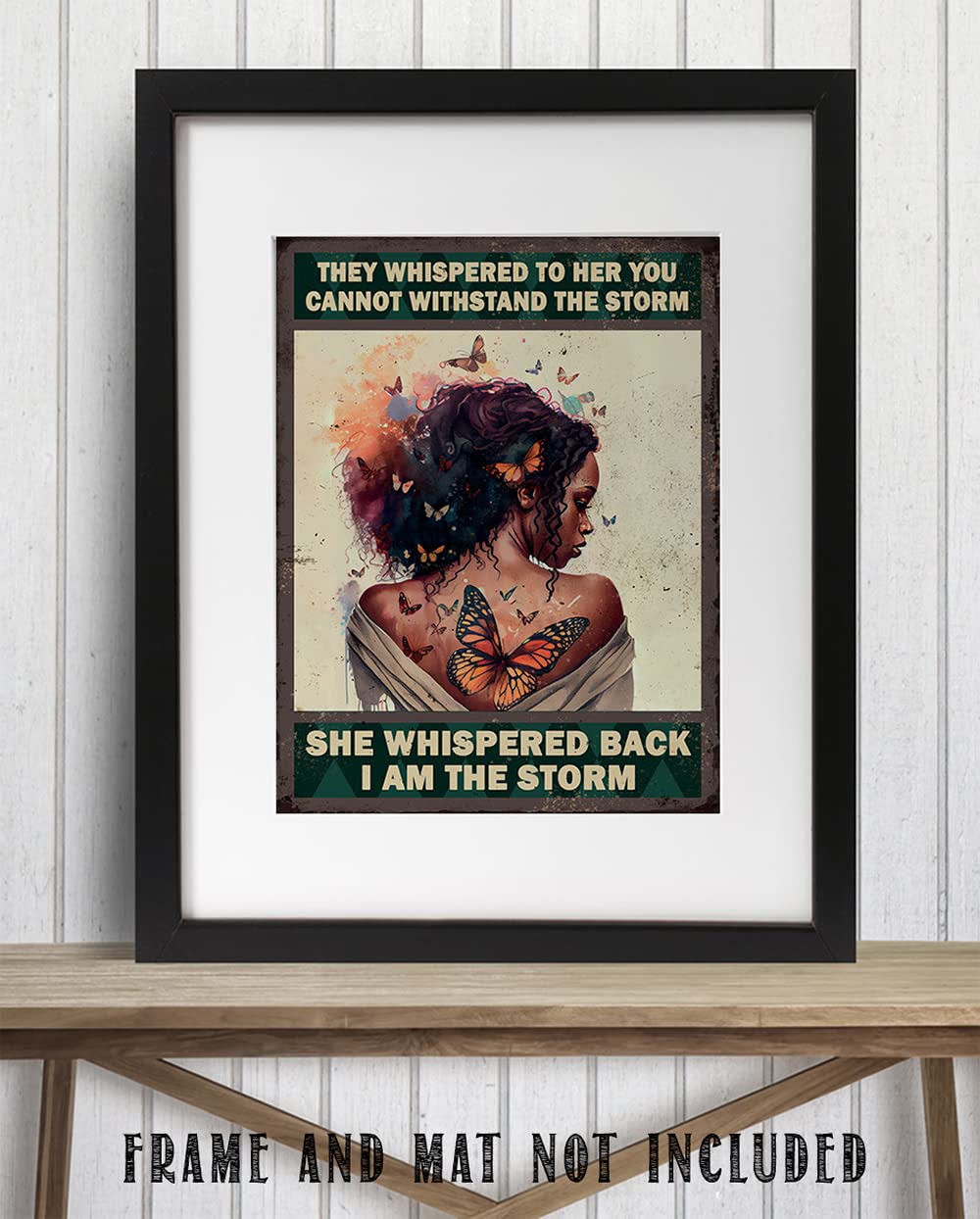 Motivational Wall Art, Inspirational Wall Art, Black Art, Black Art Wall Decor, African Art, Posters for Girls Room, African American Wall Art, Black Wall Art - 11x14 Print Frame Not Included