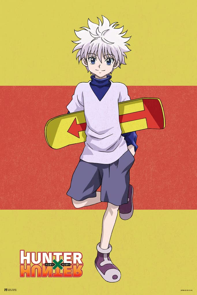 Hunter X Hunter Wall Art Anime Posters Modern Anime Merch Wall Decor Killua Manga Series Cool Home Living Room Bedroom Artwork Decorations Japanese Manga Fans Cool Wall Decor Art Print Poster 12x18