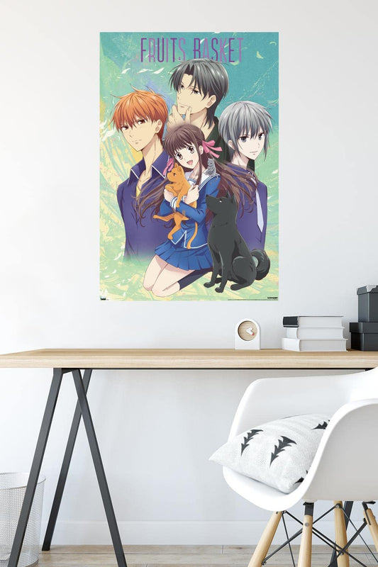 Trends International Fruits Basket - Art Work Wall Poster, 22.375" x 34", Unframed Version
