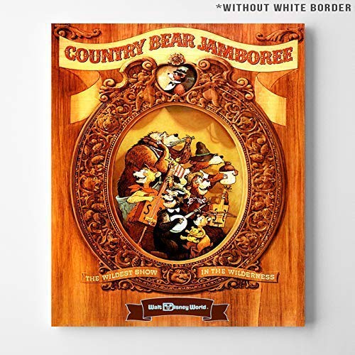 Disneyland World Country Bear Jamboree Wall Art Poster Home Decor Print Vintage Artwork Reproduction - Unframed