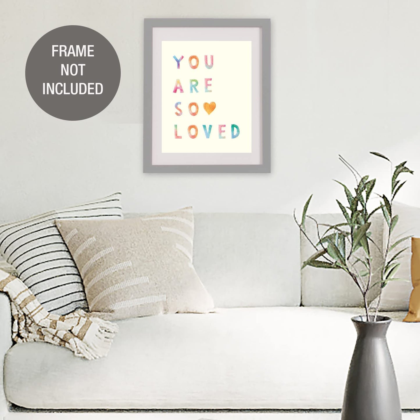 You Are So Loved - Kids Wall Art Posters for Nursery & Kids Wall Decor & Room Decor Wall Art Print for Home Decor (Premium Fine Art Matte Paper Print - Unframed 8 x 10 Inch)