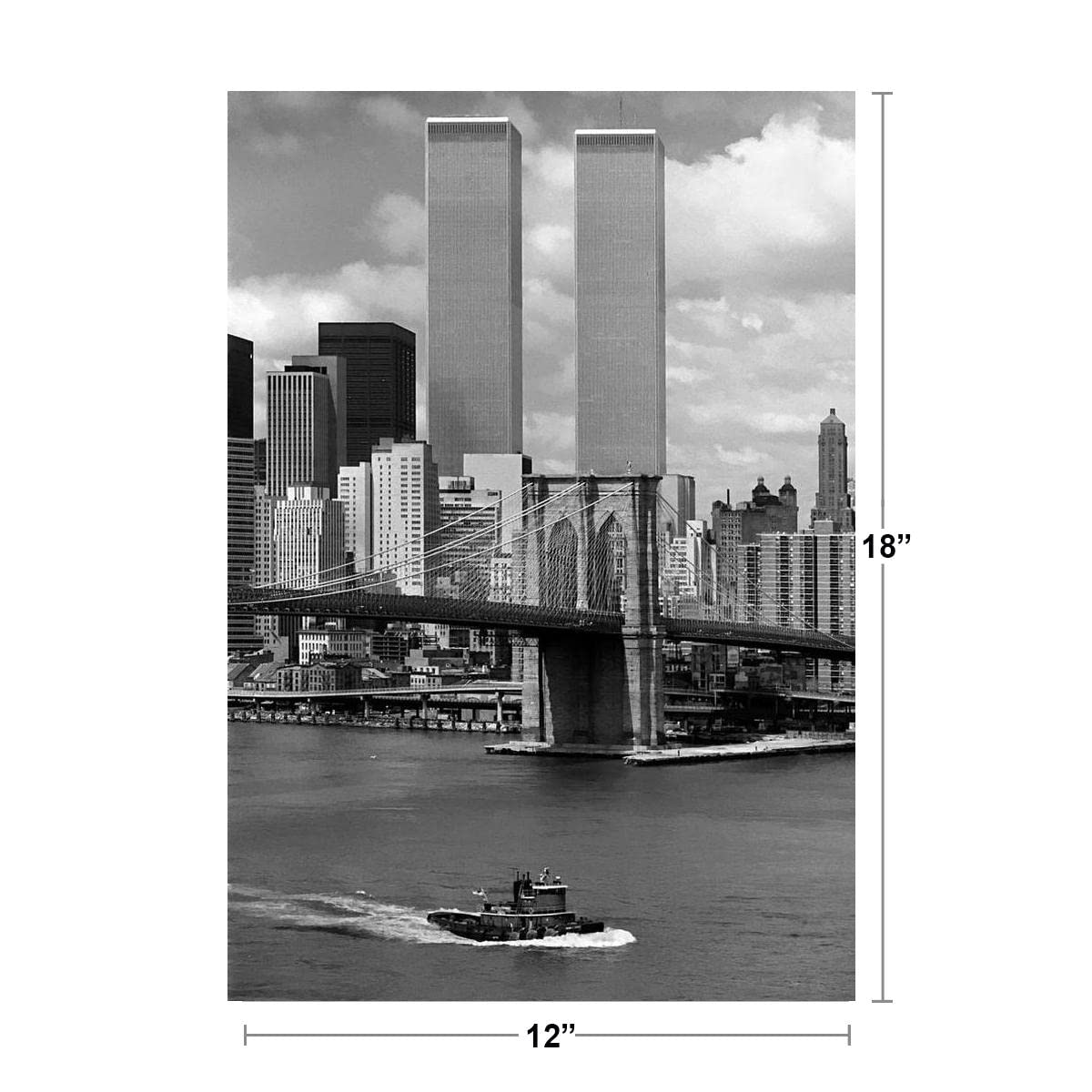 World Trade Center New York City 1976 Photo Photograph Cool Wall Decor Art Print Poster 12x18