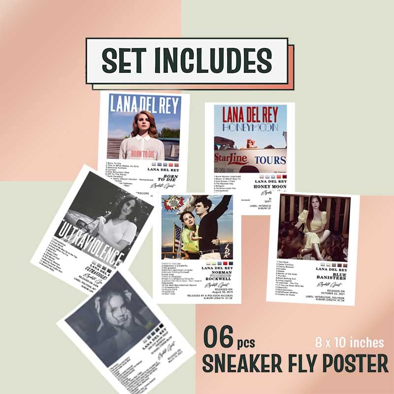 CHERRYDRAWN Music Album Cover Signed Limited Posters HD Print Rapper Music Posters Tracklist Poster Set of 6 Create Your Own Music Poster Dorm Decor 8x10 inch framelessMusic Posters