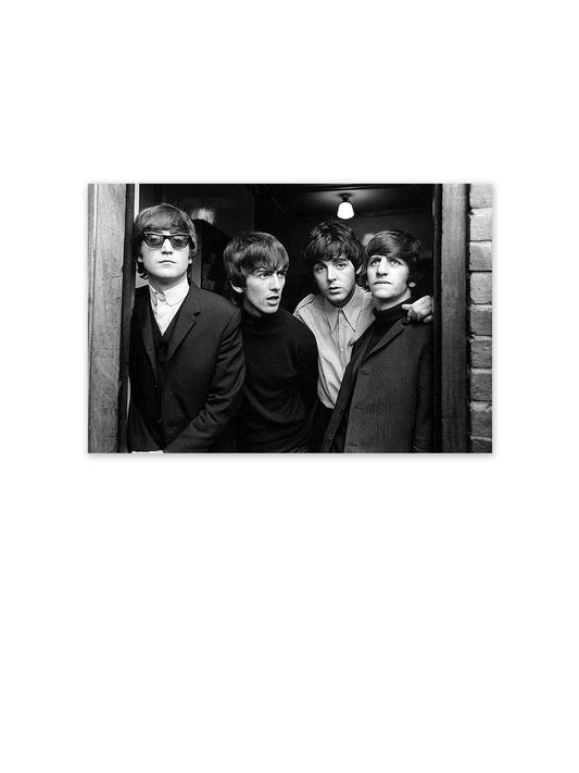 Funny Ugly Christmas Sweater Lennon Fans Gifts The Beatles Poster Black and White Vintage Photo Art Beatles Wall Art Monochrome Decor for Home Retro Print Beatles Photos 8" x 12"