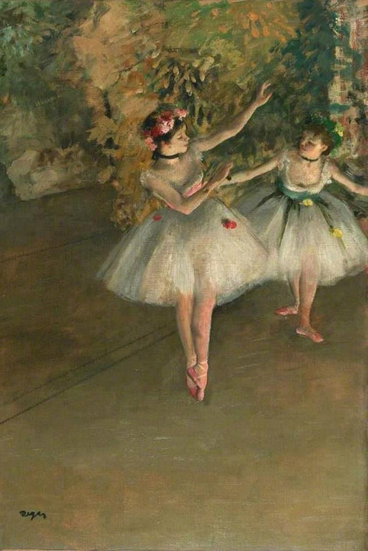 Edgar Degas Two Dancers On The Stage Impressionist Art Posters Degas Prints and Posters Ballerina Posters for Wall Painting Edgar Degas Wall Art French Thick Paper Sign Print Picture 8x12