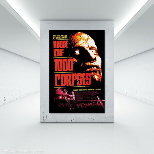 House Of 1000 Corpses Movie Poster Canvas Wall Art Picture Print Modern Family Bedroom Decor Posters For Room Aesthetic 08x12inch(20x30cm)