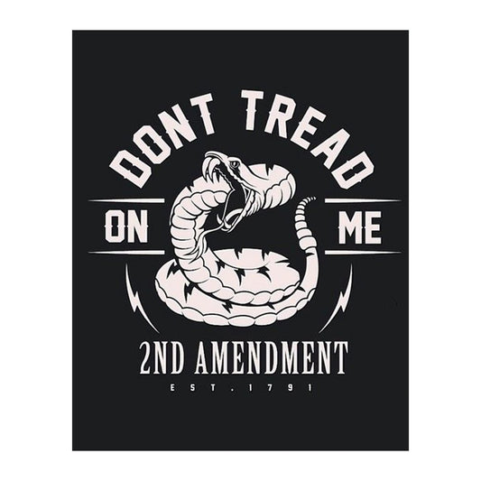 Dont Tread On Me 2nd Amendment - Patriotic Wall Art Poster, Our Motivational Wall Decor Is An Ideal Inspirational Art For Home Decor, Bedroom Decor, Man Cave Room Decor or 4th Of July, Unframed - 8x10