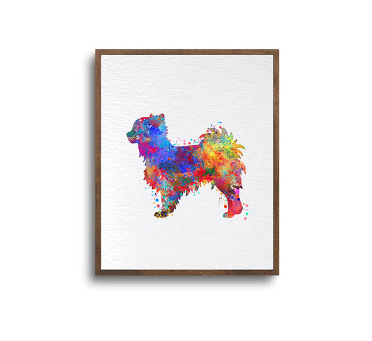 Dignovel Studios 8X10 Unframed Chihuahua Long Hair Dog Pet Animal Friend Watercolor Art Print Poster Wall Art Nursery Kids Office Home Decor DN569