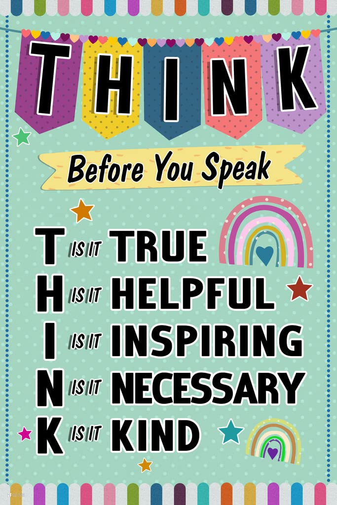 Think Classroom Oh Happy Day Decor Cool Wall Decor Art Print Poster 12x18