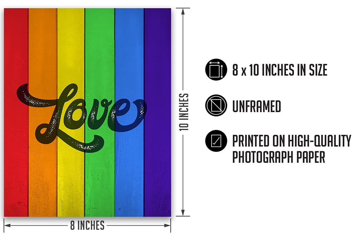 LGBTQ Accessories Wall Art - LGBTQ Rights - Gay Pride Poster, Print or Canvas - LGBTQ Pride Gifts - Lesbian Gifts - LGBTQ Decorations - Gay Pride Signs - 8x10 unframed print