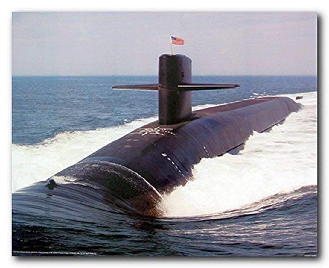 Aviation Wall Decor M F Winter Navy Ballistic Missile Submarine Art Print Poster (16x20)