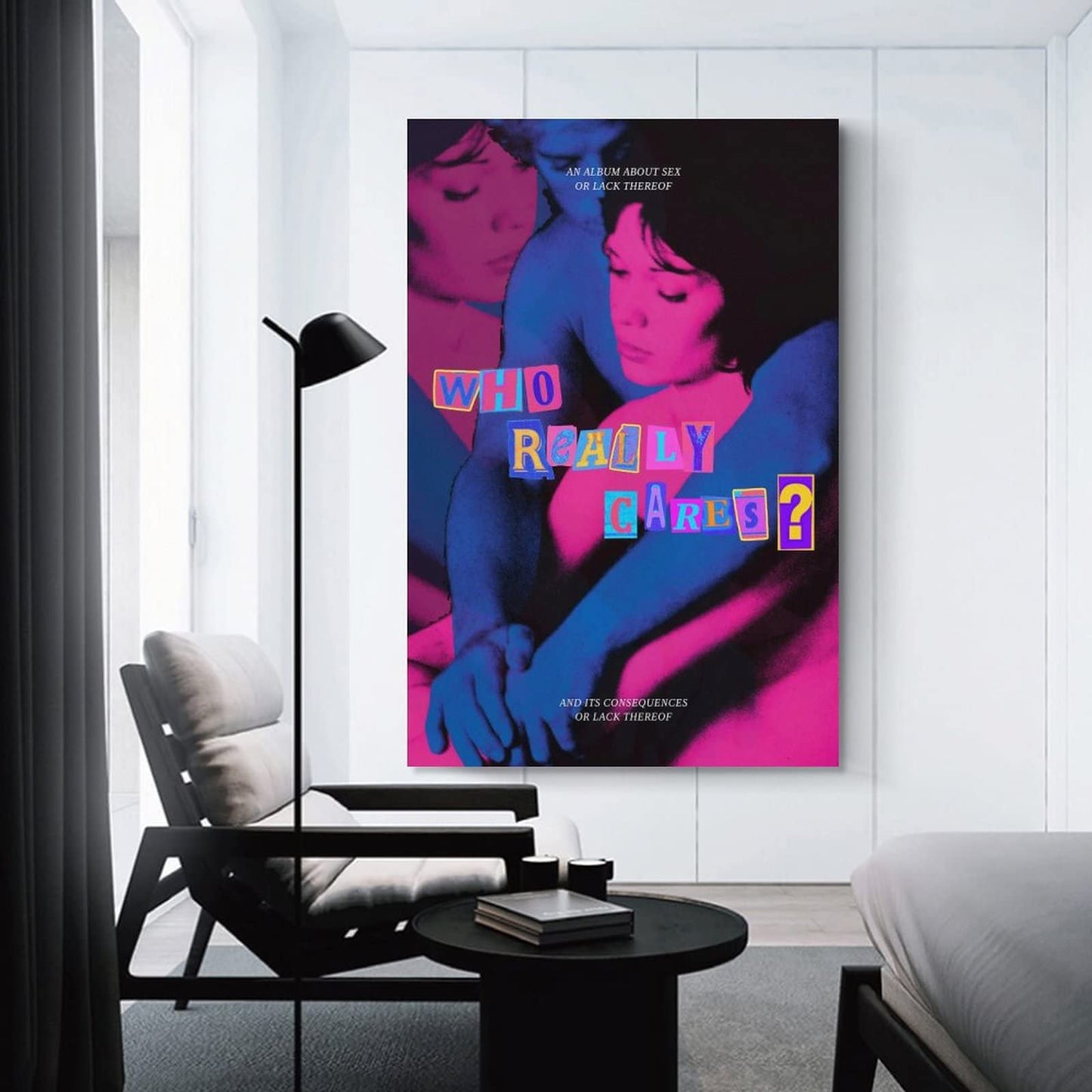BICHI Tv Girl Who Really Cares Poster Posters For Room Aesthetic Canvas Art Poster And Wall Art Picture Print Modern Family Bedroom Decor Posters 12x18inch(30x45cm)