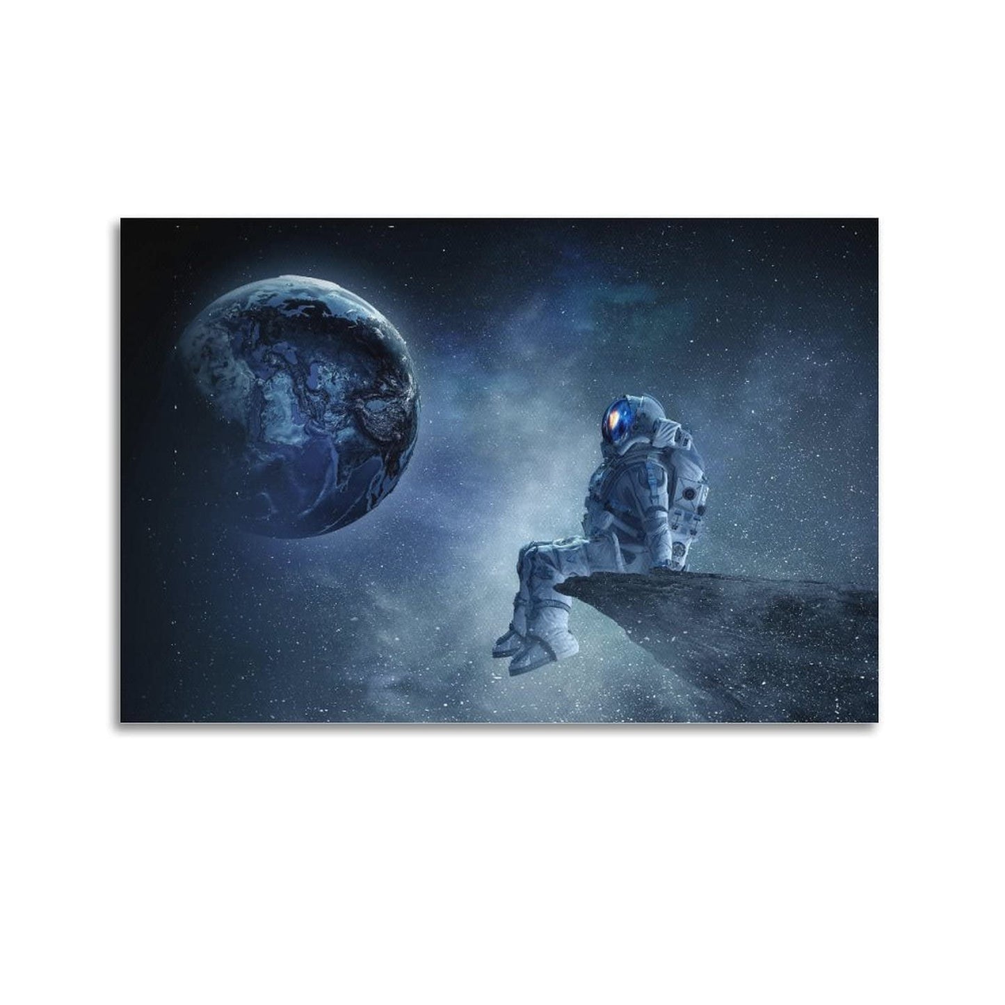 SUANA Astronaut Spaceman Posters for Men Canvas Art Poster And Wall Art Picture Print Modern Family Bedroom Decor Posters 12x18inch(30x45cm)