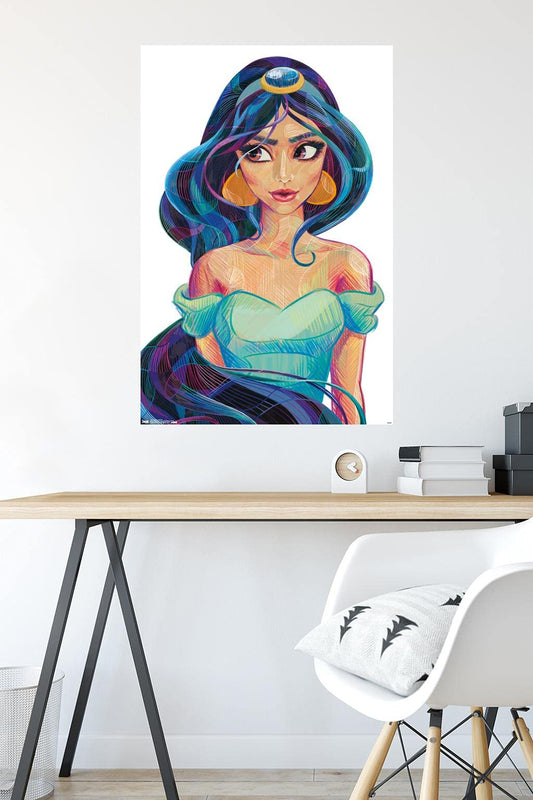 Trends International Disney Princess - Jasmine - Stylized Wall Poster, 22.375" x 34", Unframed Version