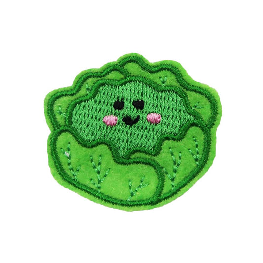 ROCKAPATCH Lettuce Vegetables Food Embroidered Iron On Patch Mini Size