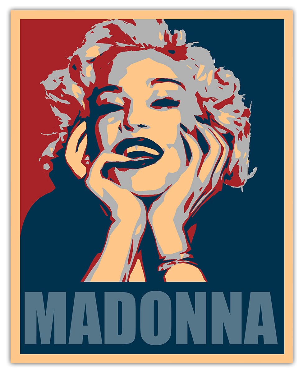 Madonna Wall Art Poster - Cool 8x10 Unframed Art Print - Contemporary Modern Room Decoration for Home, Office, Living Room and Bedroom - Creative Gift Idea for Music Lovers