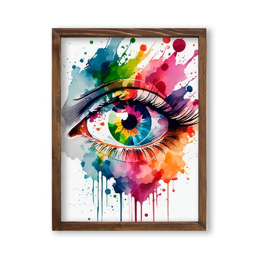 Human Eye Anatomy Watercolor Poster Art Print Human Iris and Pupil Structure Office Decor Medical Decor Ophthalmology Optometry Abstract Anatomy Art 8x10 inc. Unframed Print