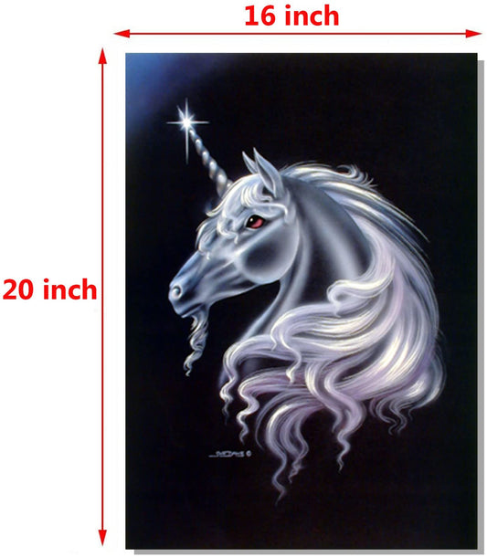 Wall Decor Moonwind Unicorn Horse Fantasy Mythical Girls, Kids Room Picture Art Print Poster (16x20)