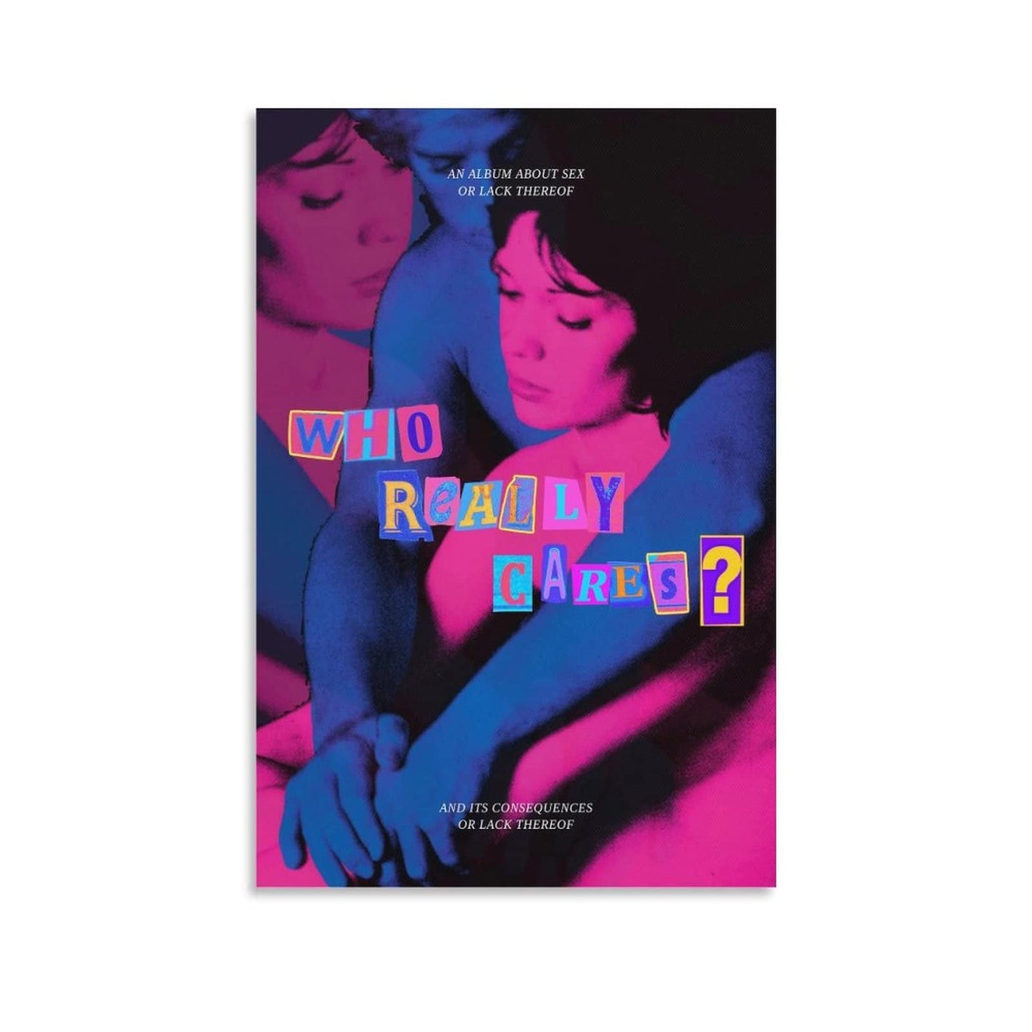 BICHI Tv Girl Who Really Cares Poster Posters For Room Aesthetic Canvas Art Poster And Wall Art Picture Print Modern Family Bedroom Decor Posters 12x18inch(30x45cm)