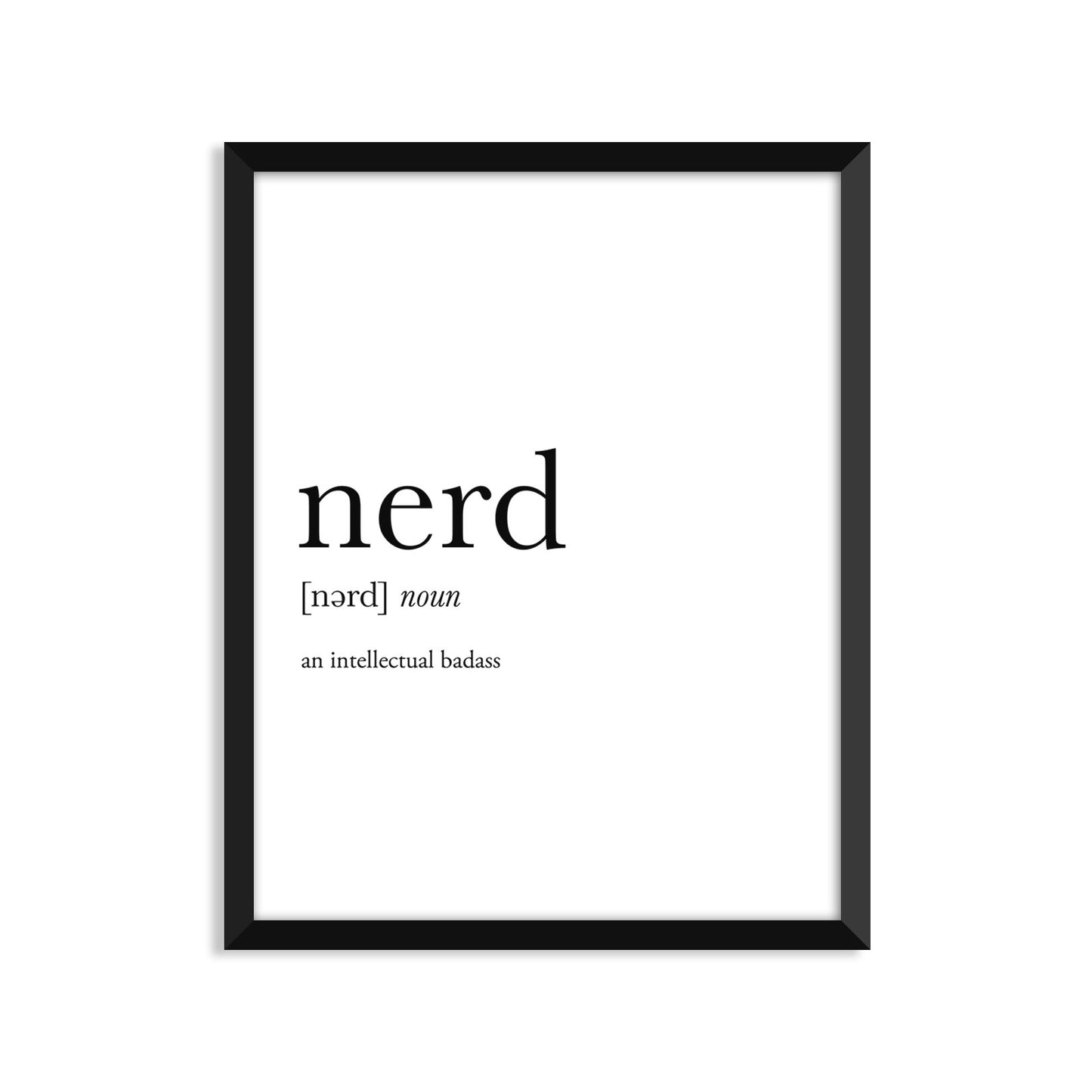 Nerd definition - Unframed art print poster or greeting card