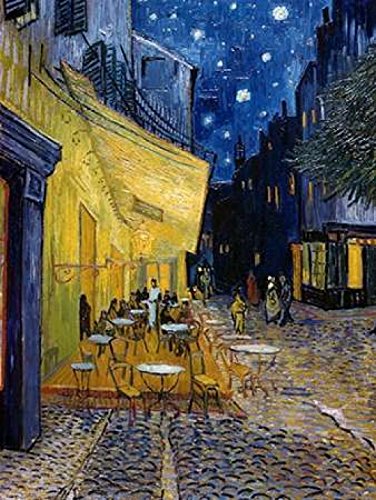 Posterazzi Cafe Terrace at Night Poster Print by Vincent Van Gogh, (11 x 14)