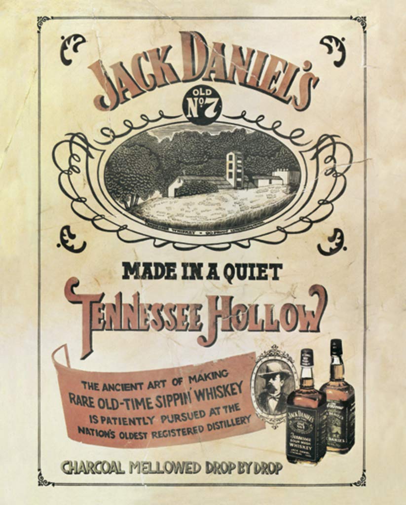 Pyramid America Jack Daniels Tennessee Hollow Vintage Advertisement Sippin Whiskey Cool Wall Decor Art Print Poster 16x20