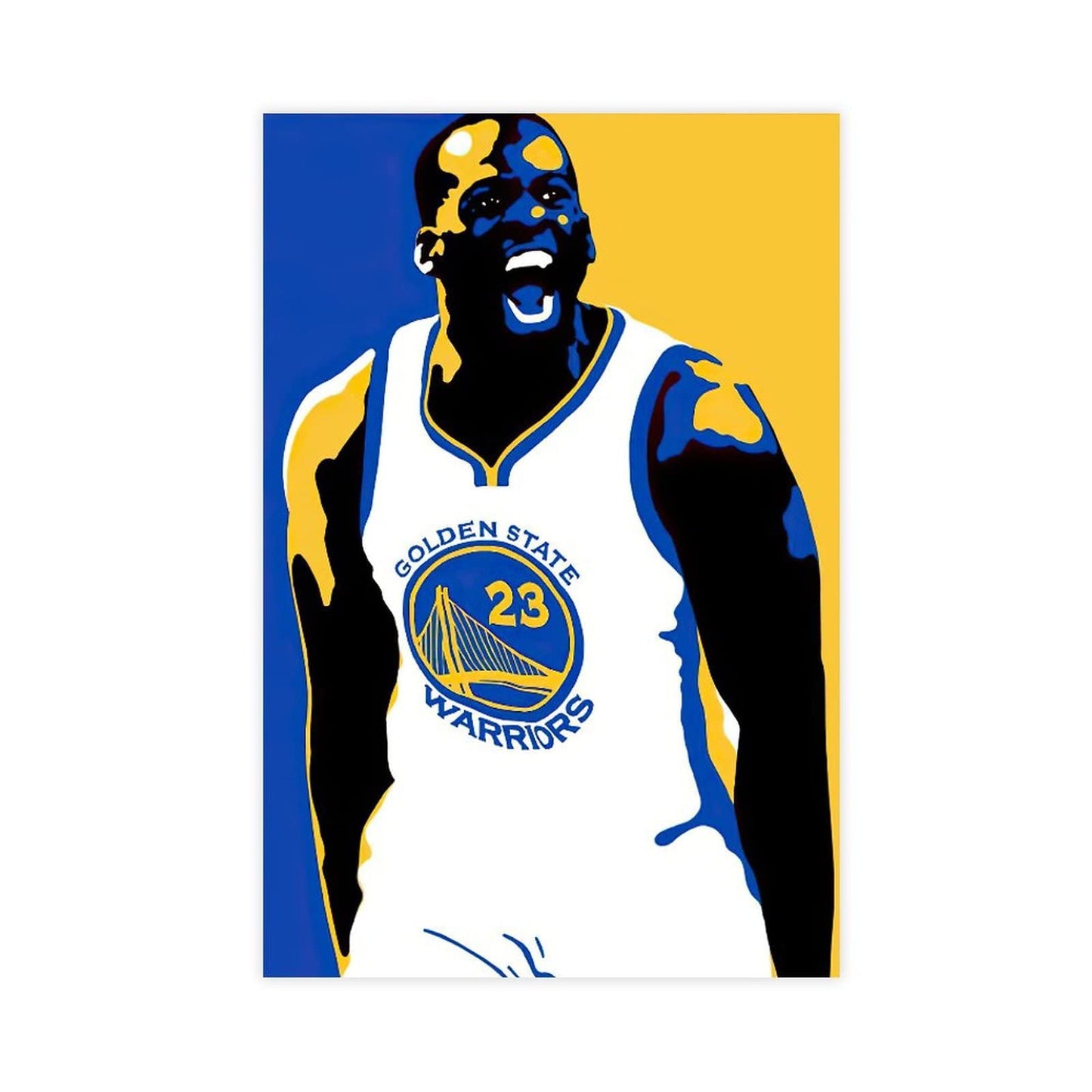 KAMUFF Draymond Green Poster Basketball Canvas Wall Art Dunking Picture Print For Boys Bedroom Unframe-style 12x18inch(30x45cm)