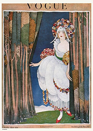 onthewall Vintage Vogue May 1919 Poster Art Print, White, 30 x 40 cm