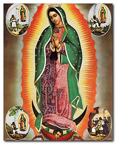 Wall Decor Picture Virgin Mary Our Lady Of Guadalupe Mexican la virgen de Art Print Poster (16x20)