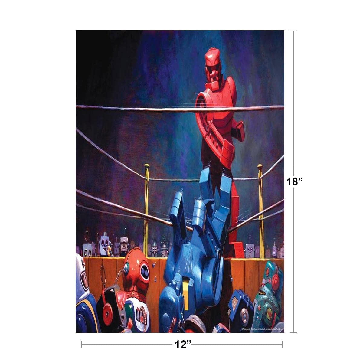 Robots Final Blow by Eric Joyner Famous TV Show Cool Wall Decor Art Print Poster 12x18