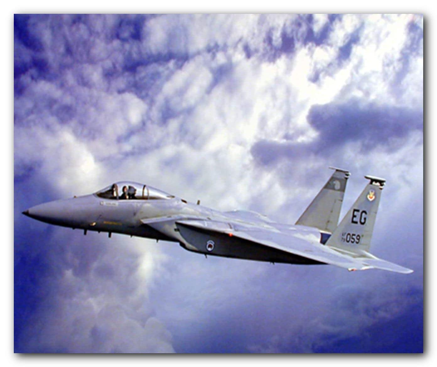 Military Aircraft Wall Decor F-15 Eagle Jet Plane Aviation Art Print Poster (16x20)