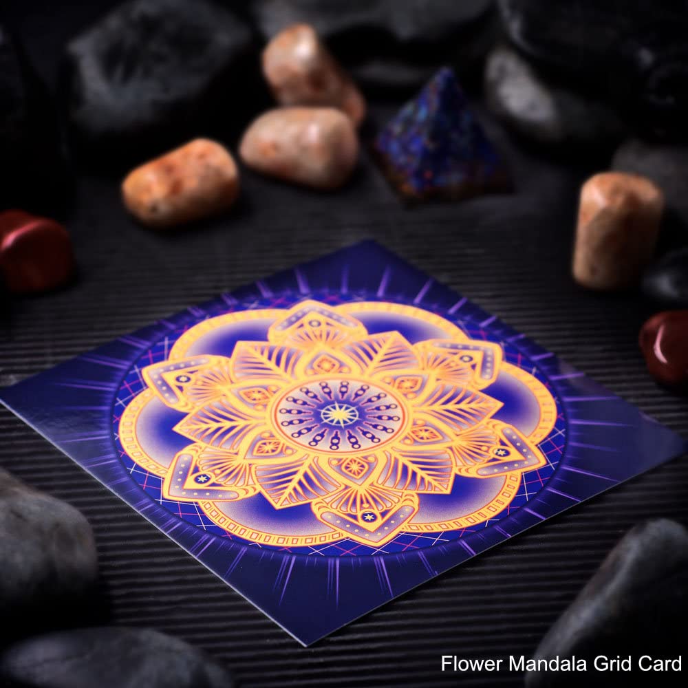 Home Protection Mini Crystal Grid Set with Selenite, Black Tourmaline, and Smoky Quartz