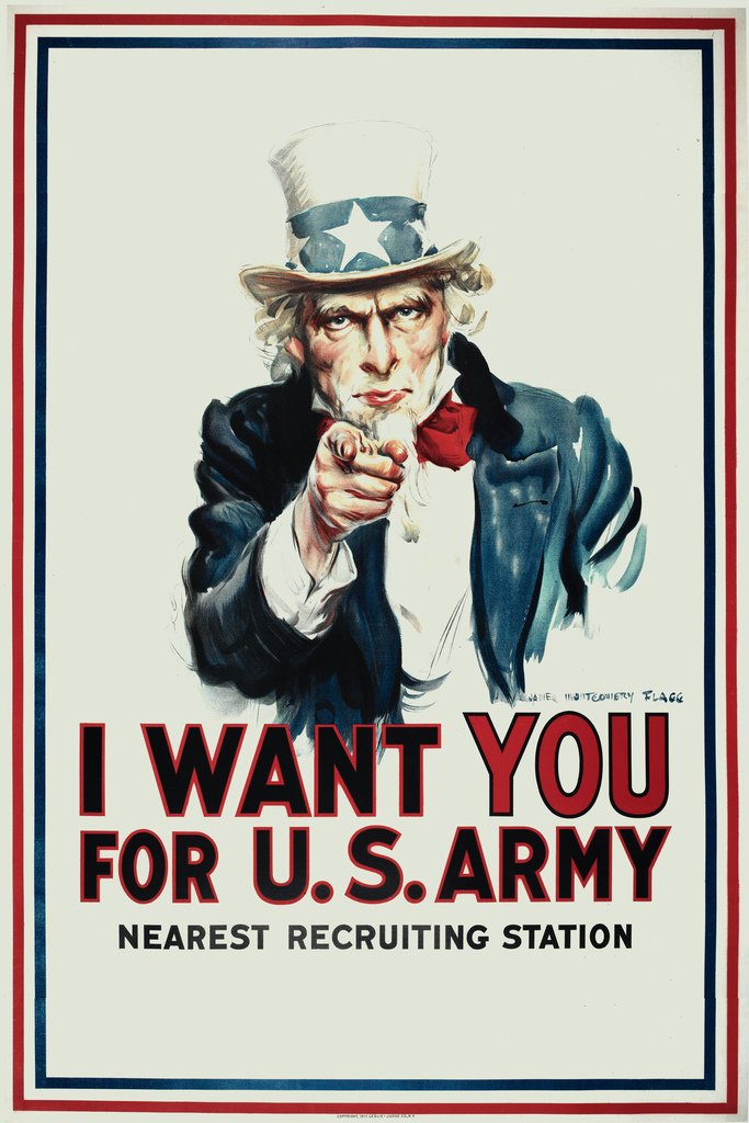 Uncle Sam I Want You For The Army WPA War Propaganda Cool Wall Decor Art Print Poster 12x18