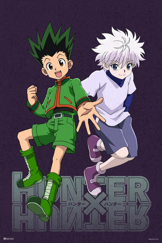 Hunter X Hunter Anime Merch Movie Posters Graphic Gon Killua Wall Art Manga Series TV Show Kids Bedroom Home Decorations Birthday Gift Thick Paper Sign Print Picture 8x12
