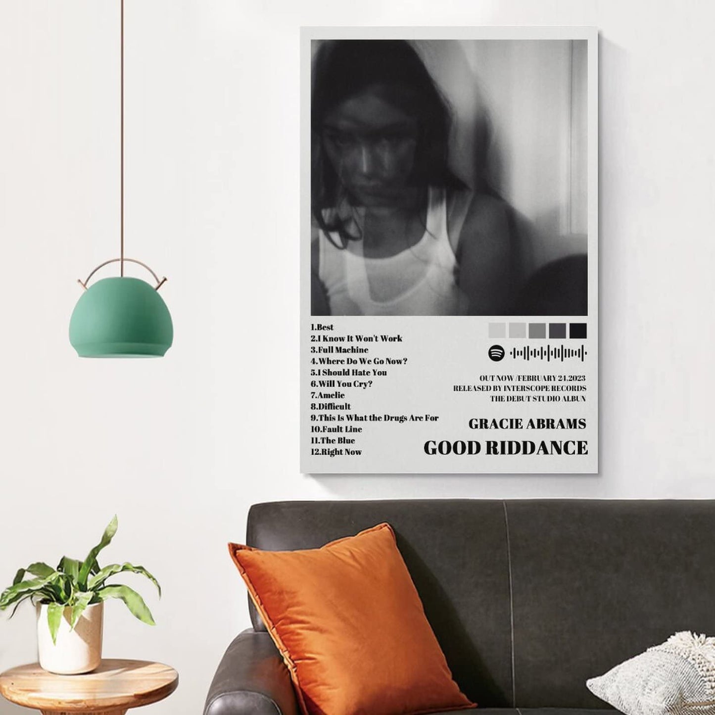 Gracie Abrams Poster Good Riddance Album Cover Limited Poster for Room Aesthetic Posters & Prints on Canvas Wall Art Posters for Bedroom08x12inch(20x30cm)