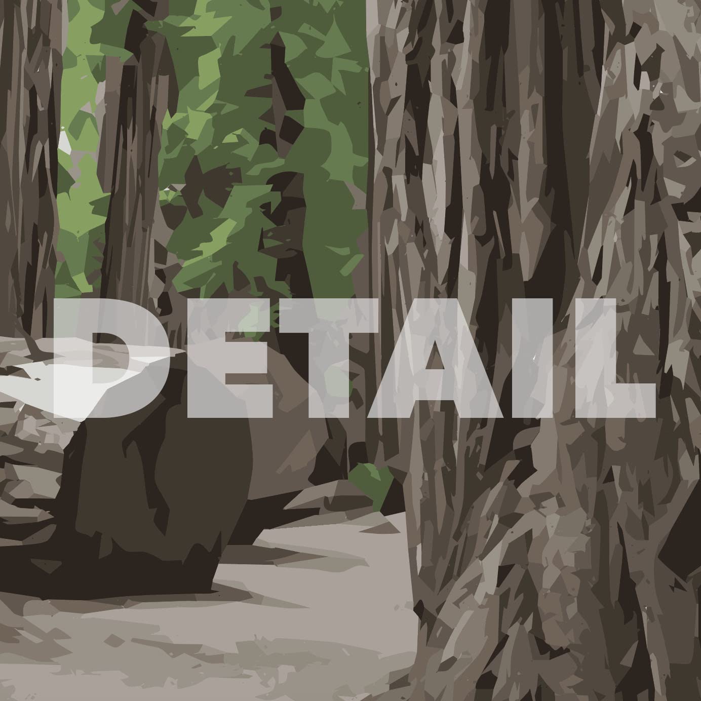 Redwood National Park Vintage-Style Travel Poster - 8x10-12x18-18x24-24x36 / 4x6 Postcard WPA Style Art Print Californiaa USA (8x10 Inch Poster)