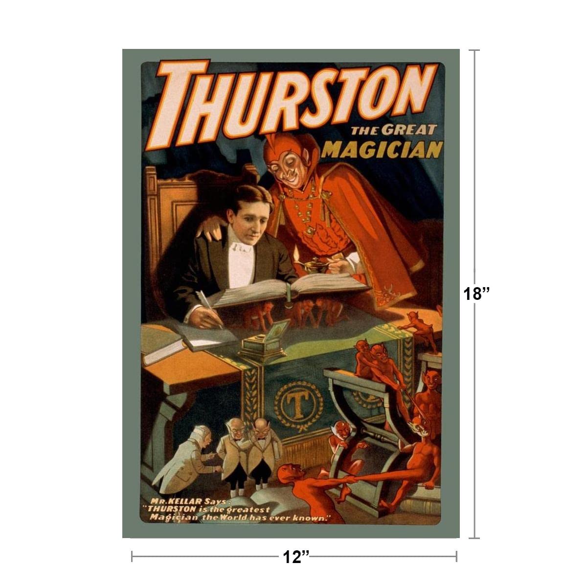Thurston The Great Magician Imps Cool Wall Decor Art Print Poster 12x18