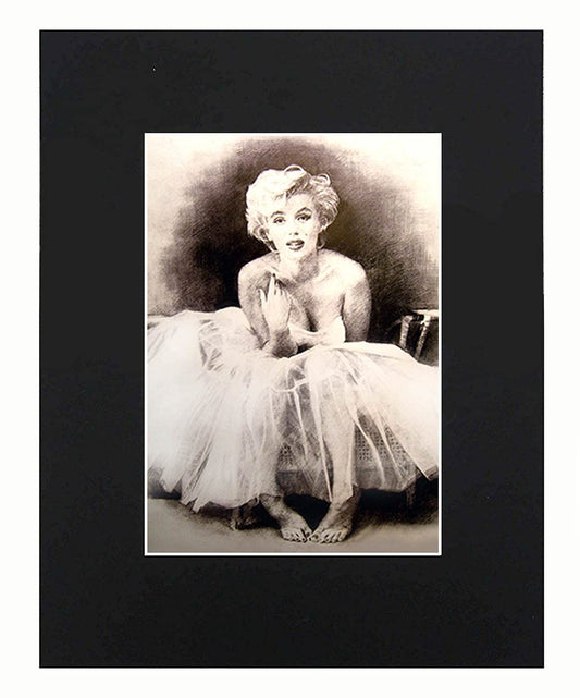 XQArtStudio Marilyn Monroe Portrait Art Artworks Print Picture Photograph Mini Poster Gift Wall Decor Display Size with Matted 8x10, Multicolor, 8inchx10inch