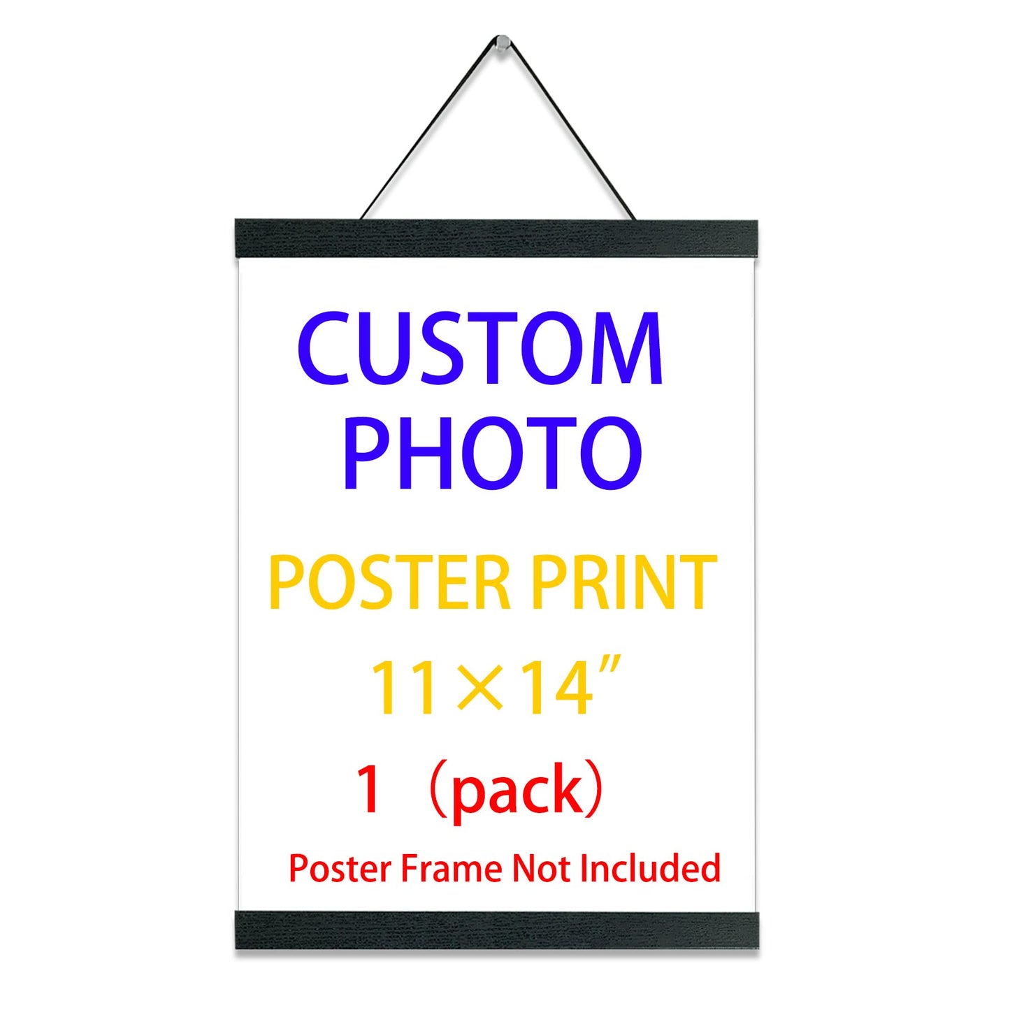 Kang photogift Custom Posters Upload Images 11x14 Inch,Personalized Pictures to Canvas for Wall, Custom Canvas Prints with Your Photos for Lovers Family Pet, Only Canvas Unframed