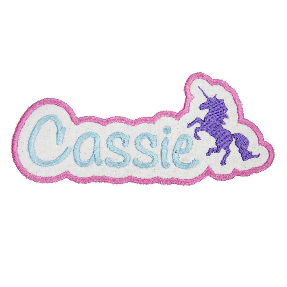 Unicorn Name Personalized Patch in your choice of sew on or iron on patch